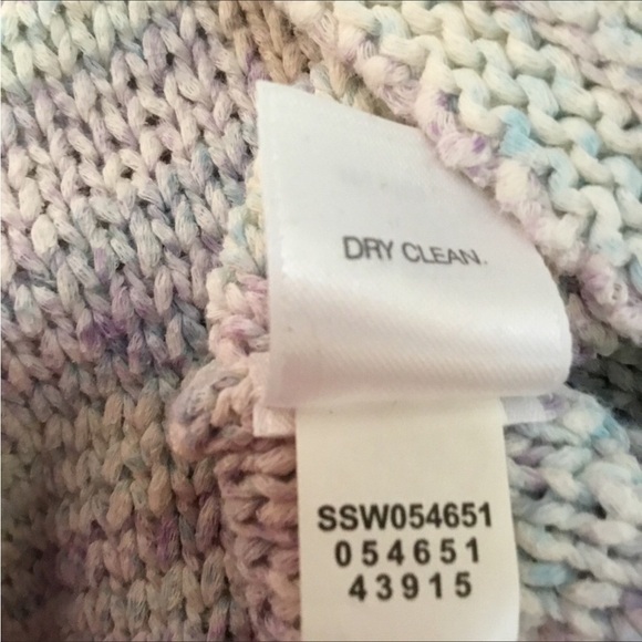 J Jill sweater Womans large heavier weight multi color 3/4 sleeve crew n… - Picture 4 of 12